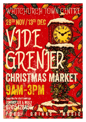 French Vide Grenier Christmas
                                      Market 2025 Poster